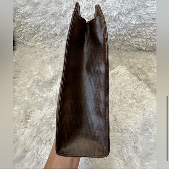 Mario Valentino Brown Leather Clutch - Picture 6 of 8